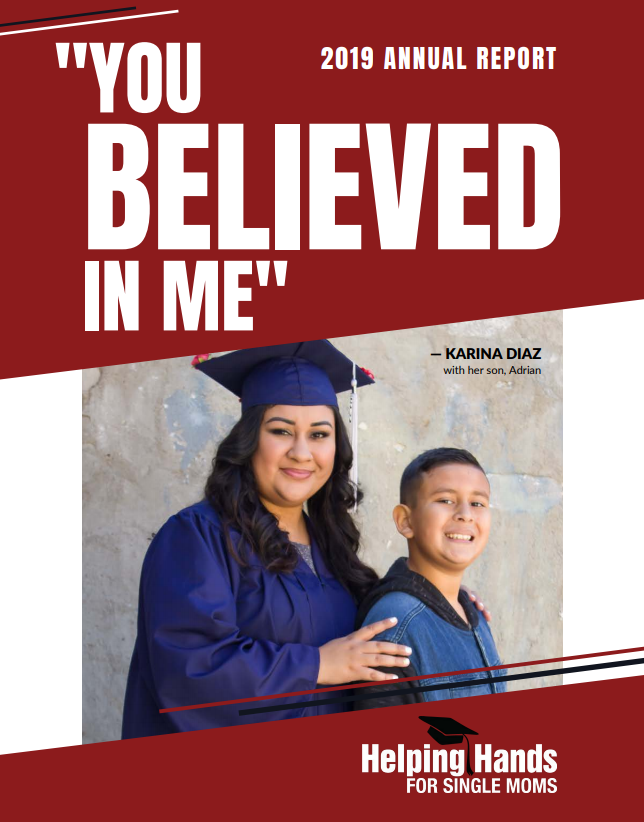 HHFSM 2019 Annual Report Cover "You believed in me"