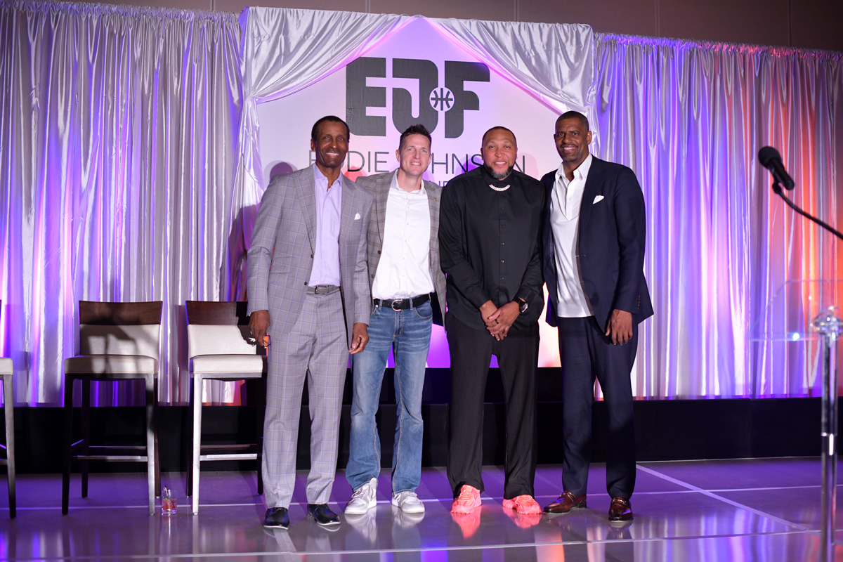 Eddie Johnson and Friends on stage for the 2024 Celebrity Dinner